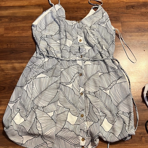 Sienna Sky Dresses & Skirts - Very cute black and white button dress buttons all the way down